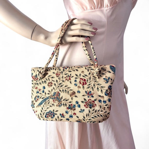 Vintage 1950s La France Structured Frame Bag, Mid Century Handbag Small - Picture 2 of 9